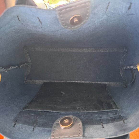 Portland Leather Goods Large Raindrop and Large Bifold Wallet in Deep Water - Picture 8 of 13